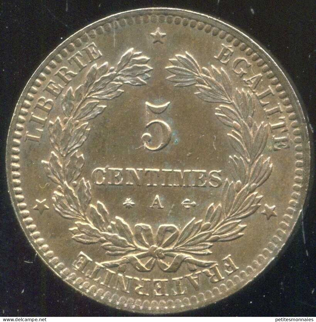 5 Centimes CERES 1871 A ( SPL ) - 1870-1871 Governo Di Difesa Nazionale