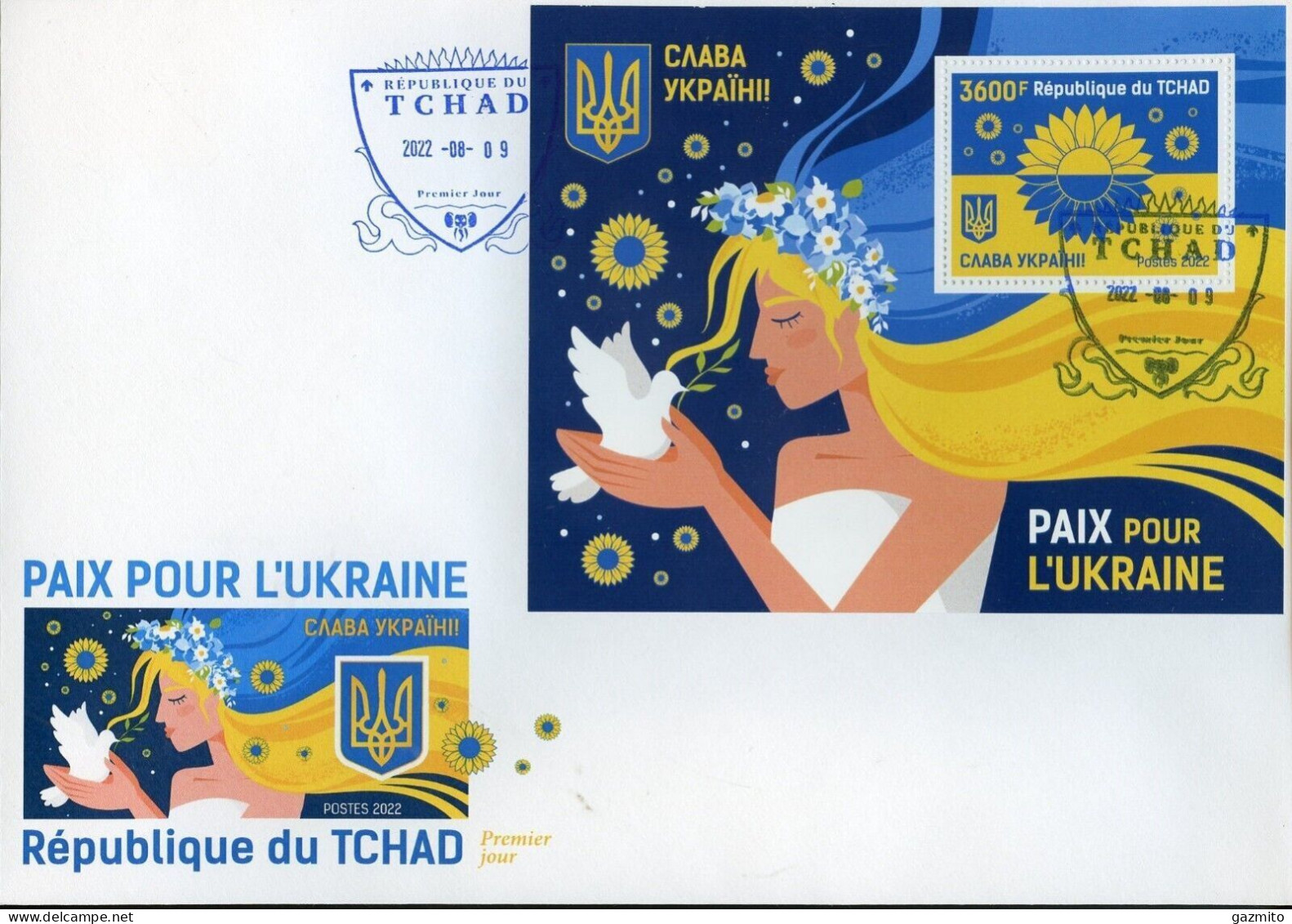 Tchad 2022, Peace In Ukraina, BF In FDC - Tchad (1960-...)