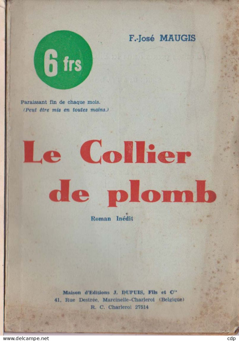 Le Collier De Plomb  Gabrielle Bernard Moustier S/S - Belgian Authors