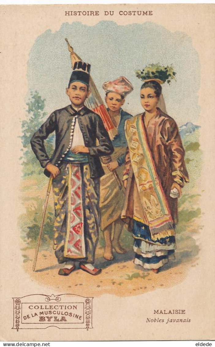 Art Card Ethnic Costume In Malaysia  Advert Musculosine Byla  Beef Meat Gentilly - Azië