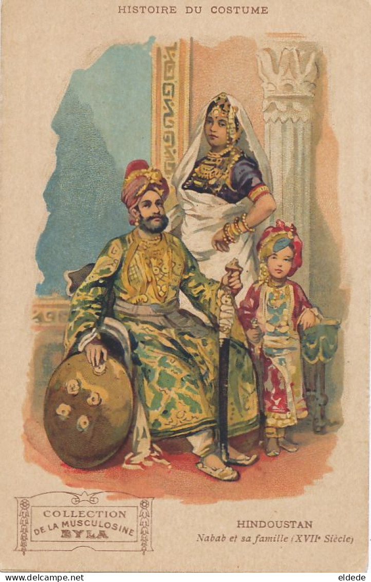 Art Card Ethnic Costume In Hindustan Hindu Nabab   Advert Musculosine Byla  Beef Meat Gentilly - Azië