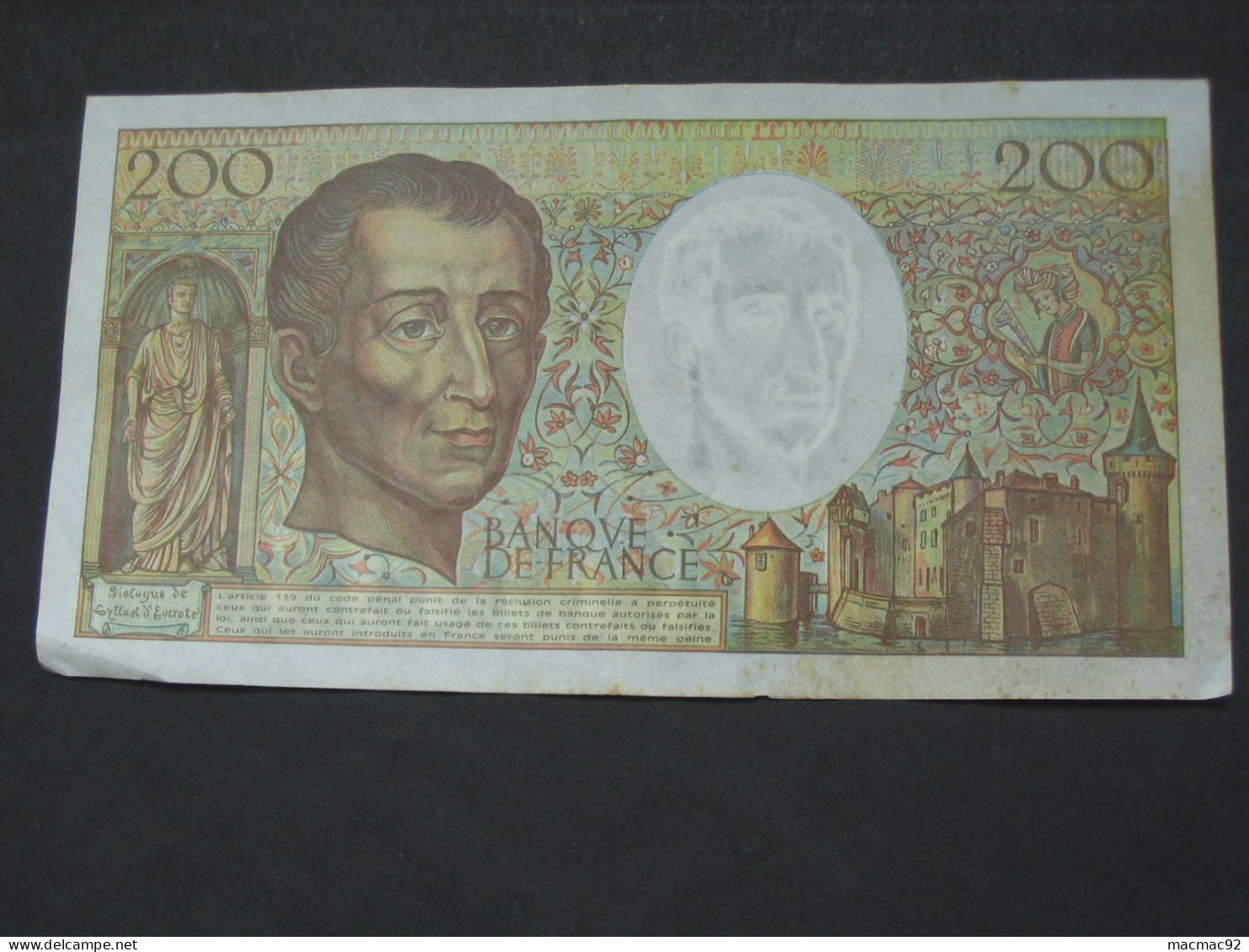 200 Francs Montesquieu 1992  **** EN ACHAT IMMEDIAT **** - 200 F 1981-1994 ''Montesquieu''