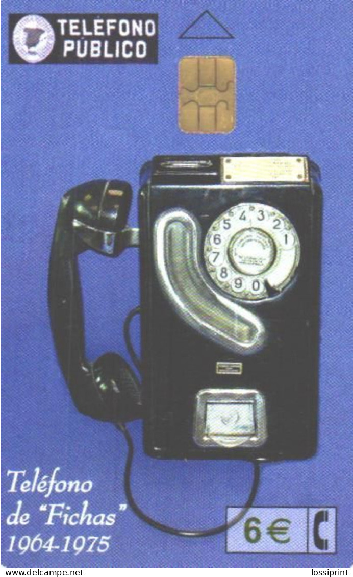 Spain:Used Phonecard, Telefonica, 6 €, Phone, 2004 - Sonstige & Ohne Zuordnung