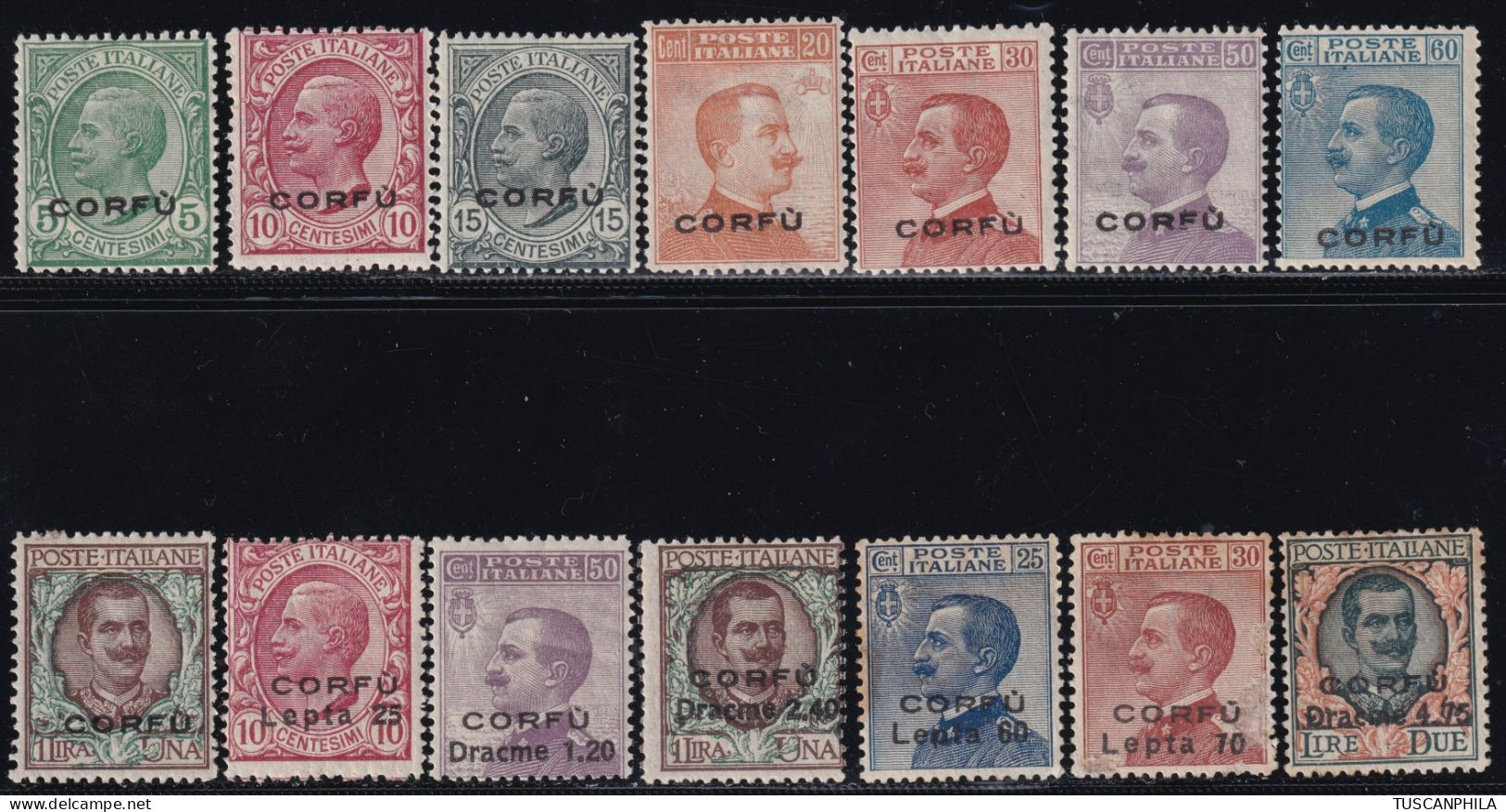 Collezione Completa Sass S.30/22 MNH**/MLH* - Corfù