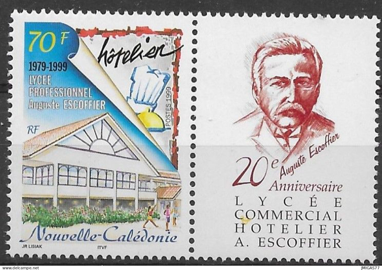 NOUVELLE CALEDONIE N° 798 Avec Vignette Neuf ** MNH - Ungebraucht