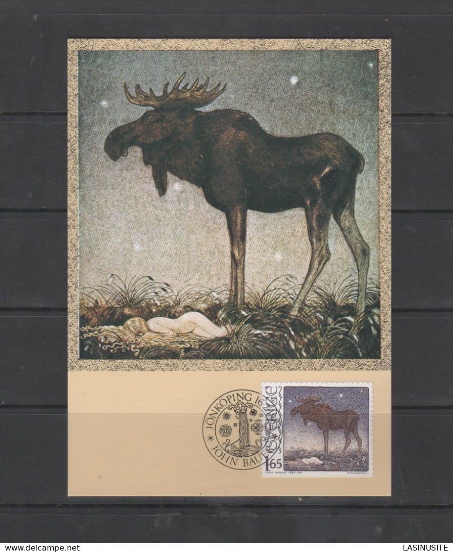 1982 - Suède - Carte Maximum N°5- Légende Suèdoise Lot743 - Cartoline Maximum