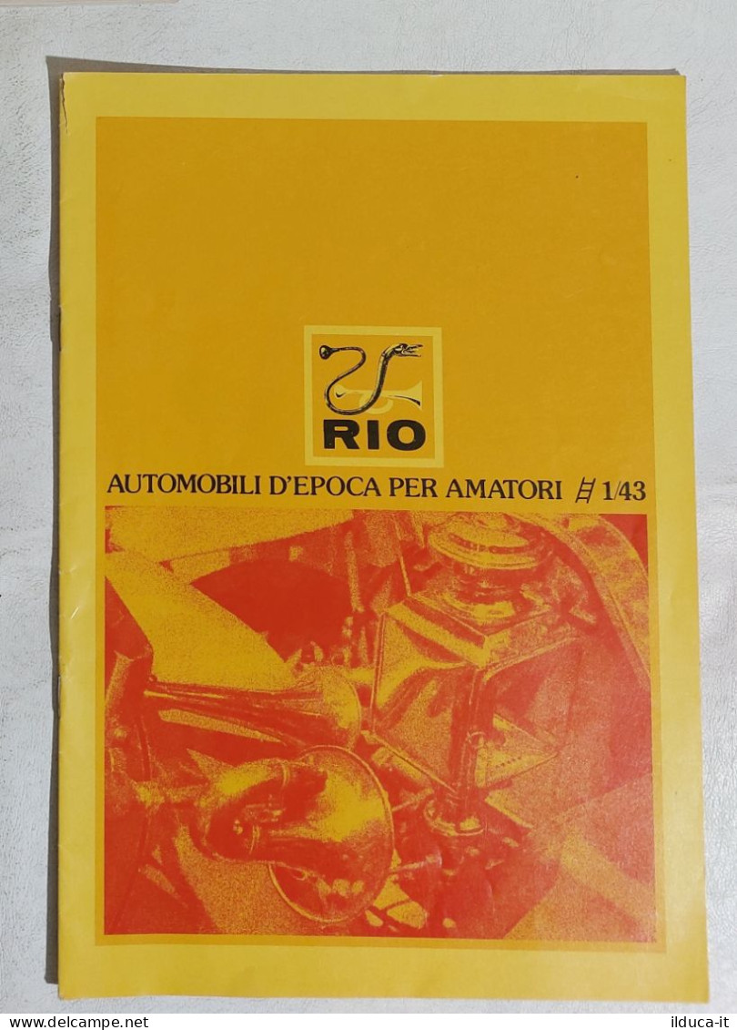 I113346 Catalogo 1/43 Modellismo 1984 - RIO - Italy