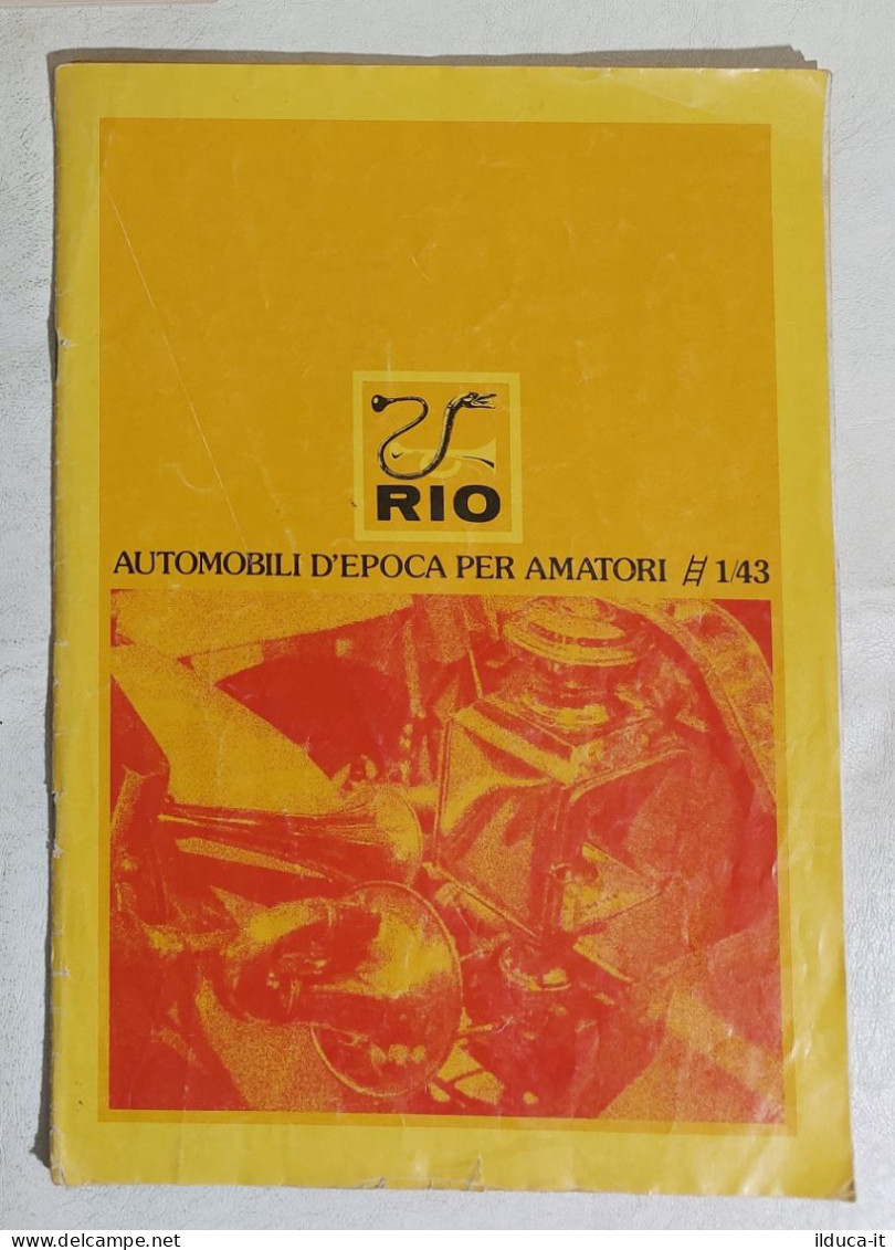 I113347 Catalogo 1/43 Modellismo 1984 - RIO - Italie