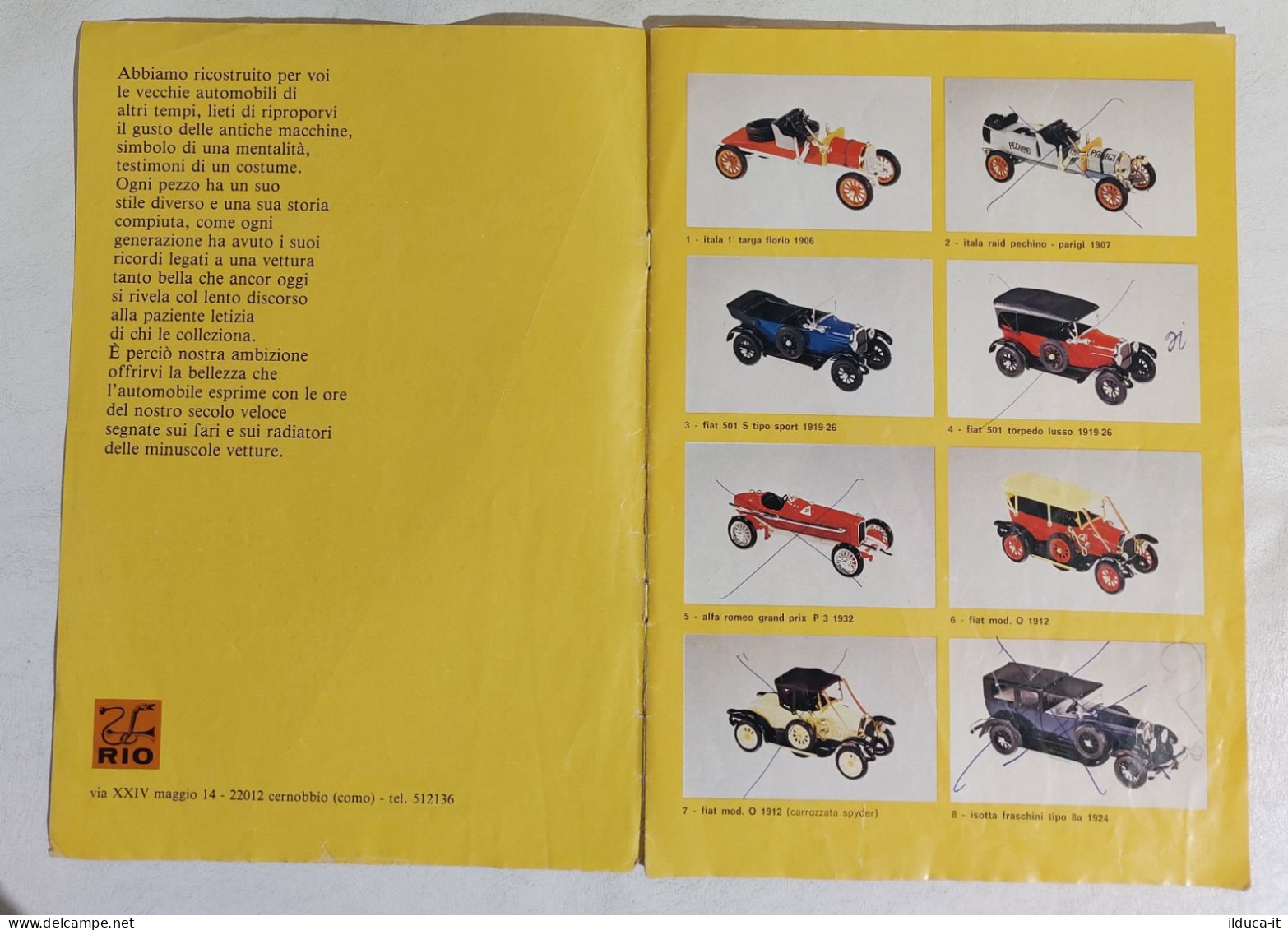 I113347 Catalogo 1/43 Modellismo 1984 - RIO - Italie