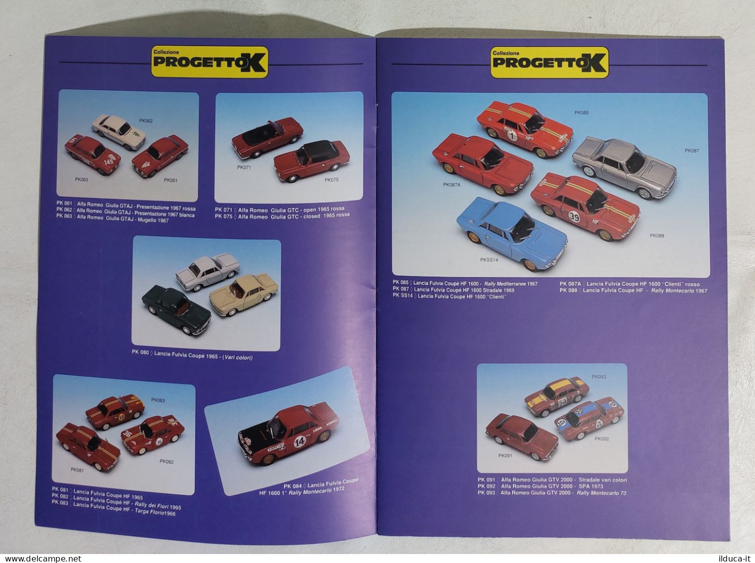 I113349 Catalogo 1/43 Modellismo 1995 - PROGETTO K - Italia