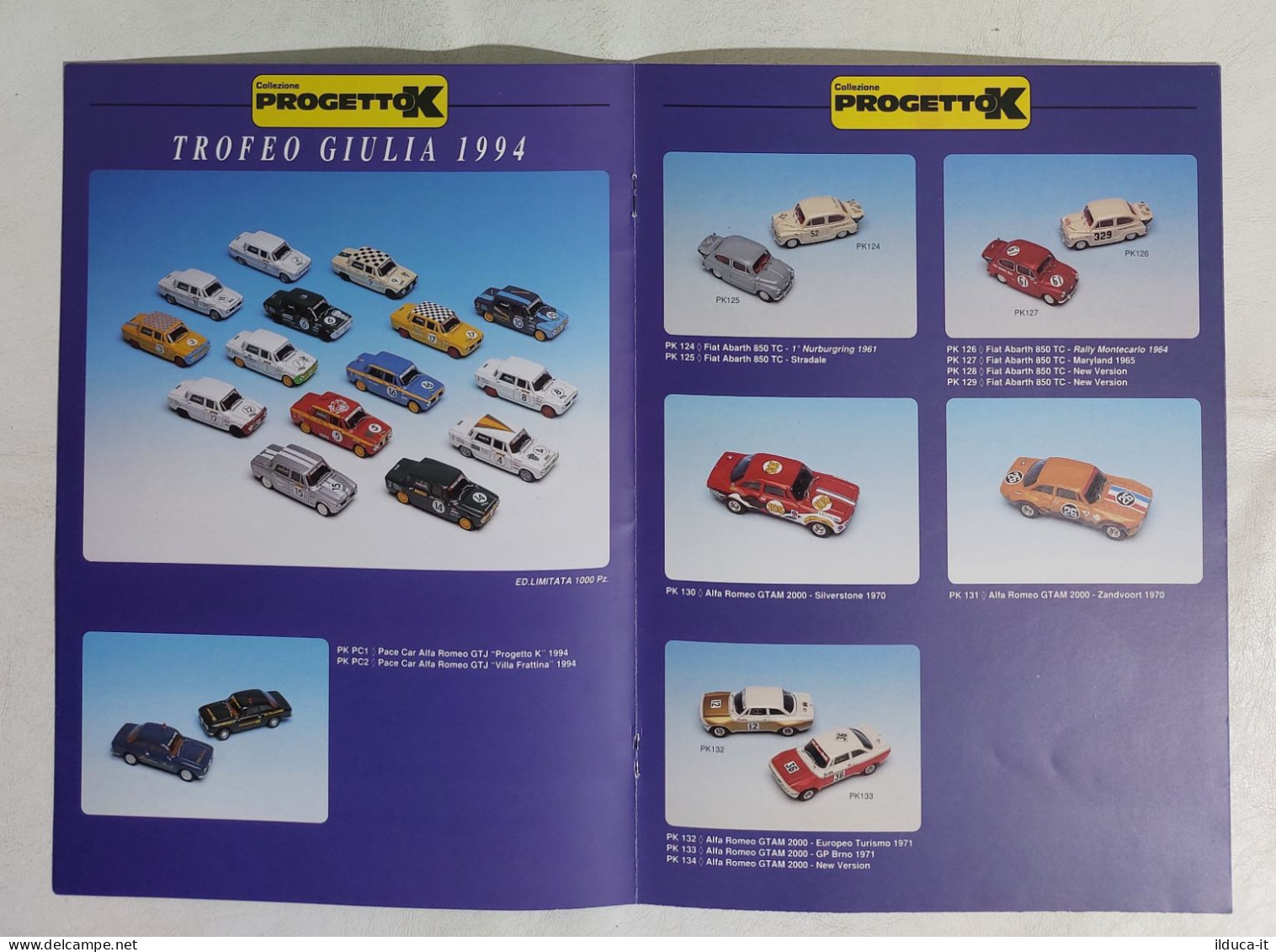 I113349 Catalogo 1/43 Modellismo 1995 - PROGETTO K - Italia