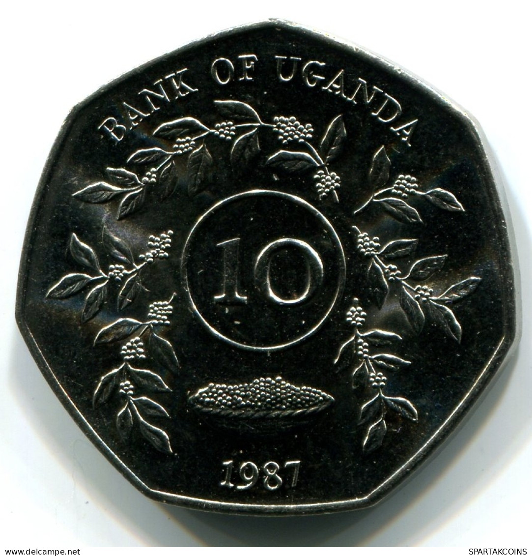 10 SHILLINGS 1987 UGANDA UNC Moneda #W11129.E - Ouganda