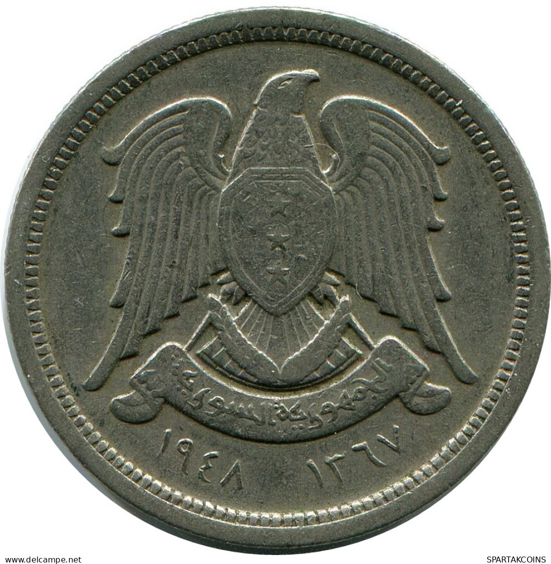 10 QIRSH 1948 SIRIA SYRIA Islámico Moneda #AK200.E - Syria