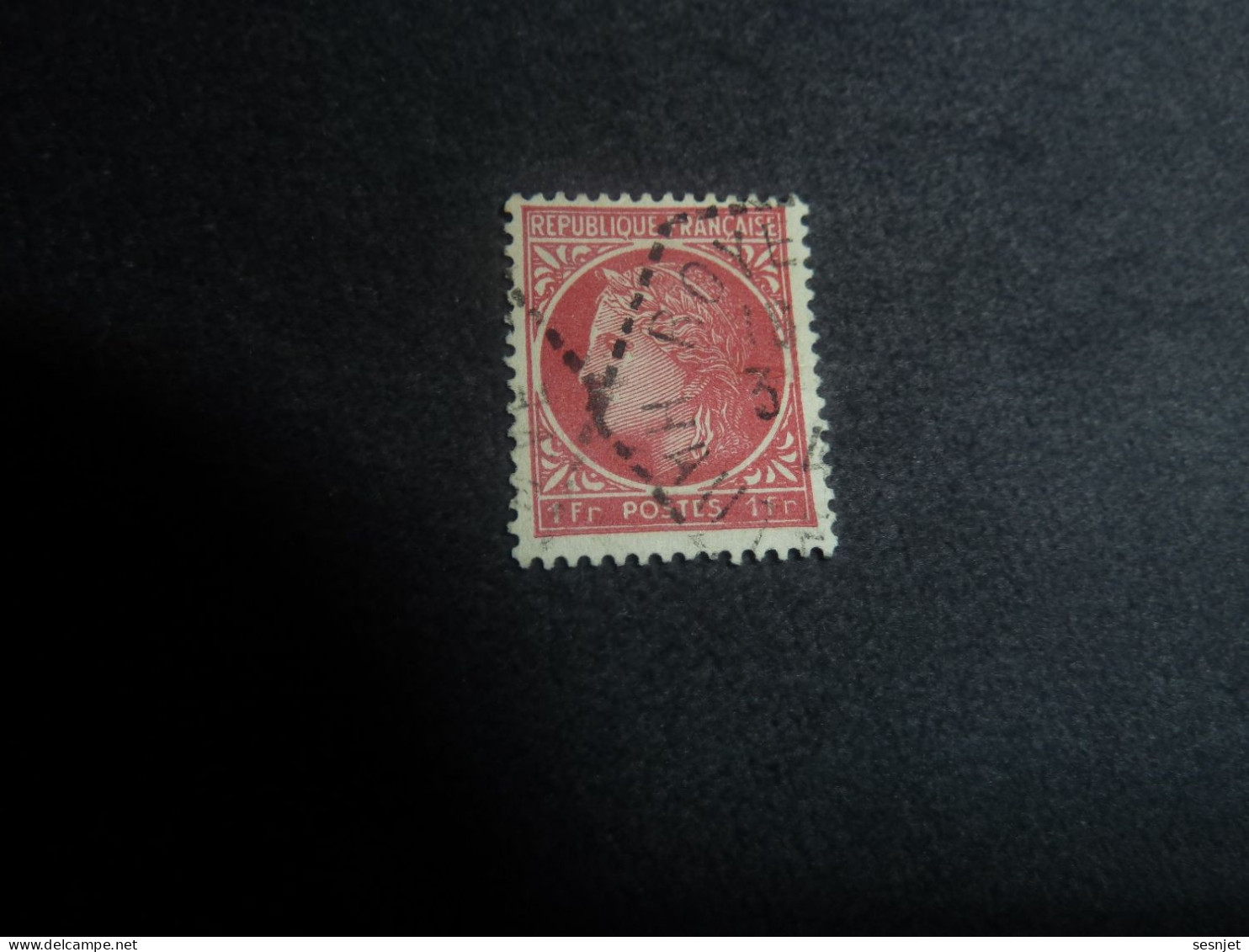 Cérès De Mazelin - 1f. - Yt 676 - Rose-rouge - Oblitéré - Année 1945 - - 1945-47 Ceres (Mazelin)