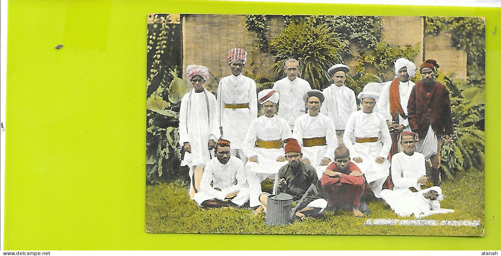 Rare A Group Of Native Servants Inde - Indien