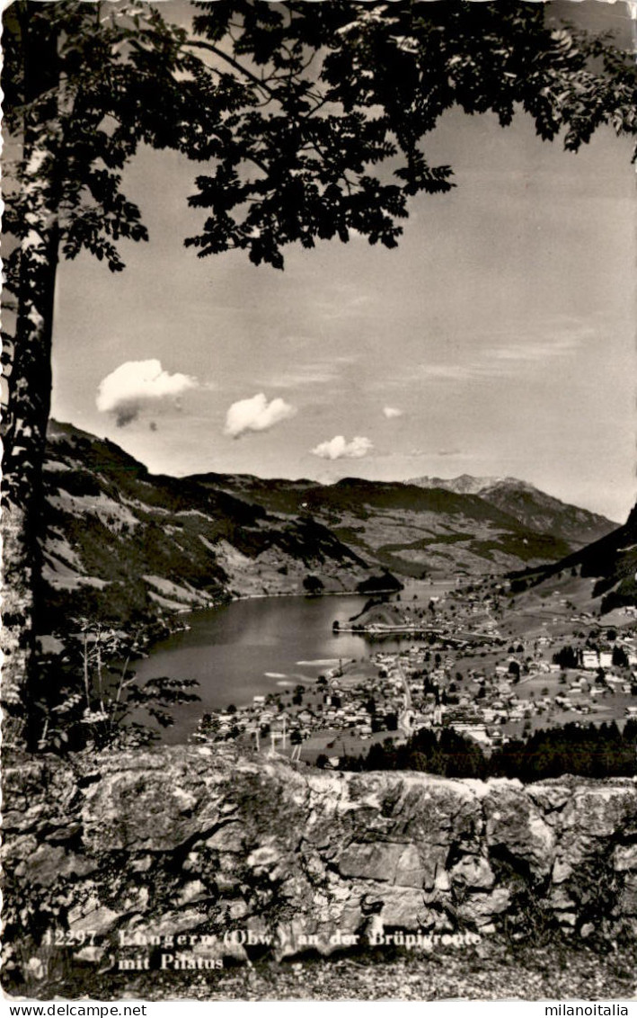 Lungern (Obw.) An Der Brünigroute Mit Pilatus (12297) * 25. 5. 1959 - Lungern