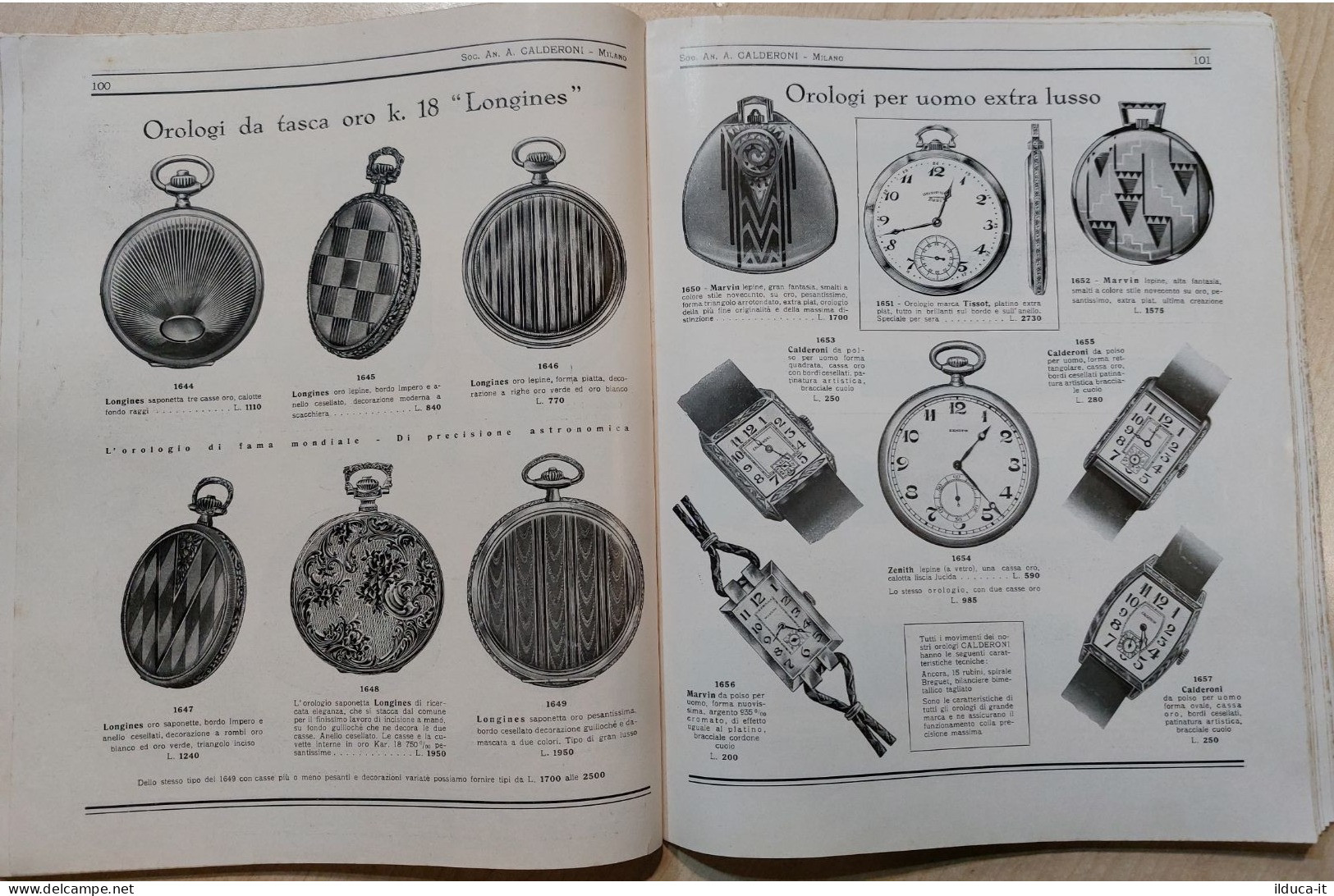 I114149 Catalogo gioielli Calderoni 1937 - Il brillante La moneta dei secoli