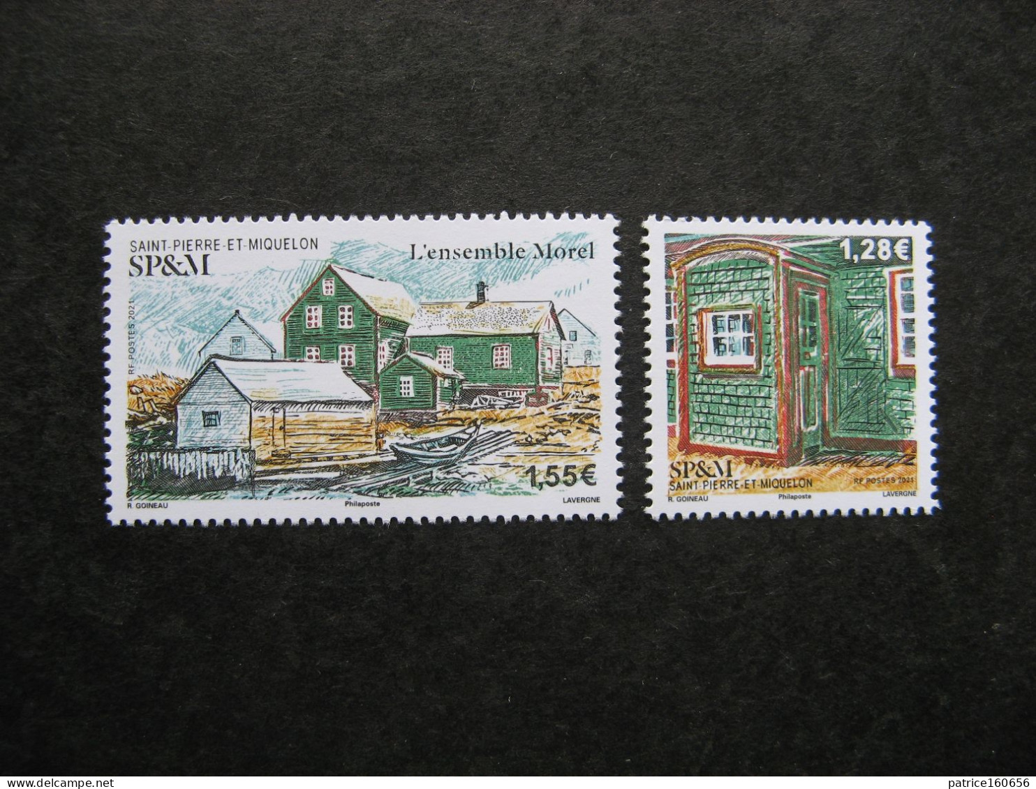 Saint Pierre Et Miquelon: TB Paire N° 1261 Et N° 1262, Détachés, Neufs XX. - Unused Stamps