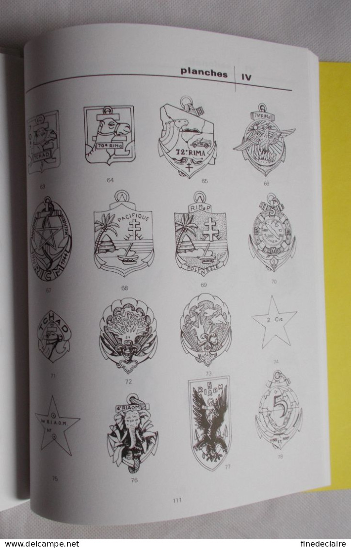 Livre - Les troupes de Marine de l'association des collectionneurs d'insignes et décorations Symboles et Traditions