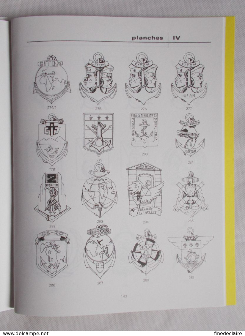 Livre - Les troupes de Marine de l'association des collectionneurs d'insignes et décorations Symboles et Traditions