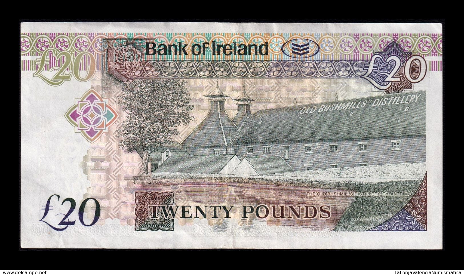 Irlanda Del Norte Northern Ireland 20 Pounds 2008 Pick 85 Mbc/+ Vf/+ - Irland