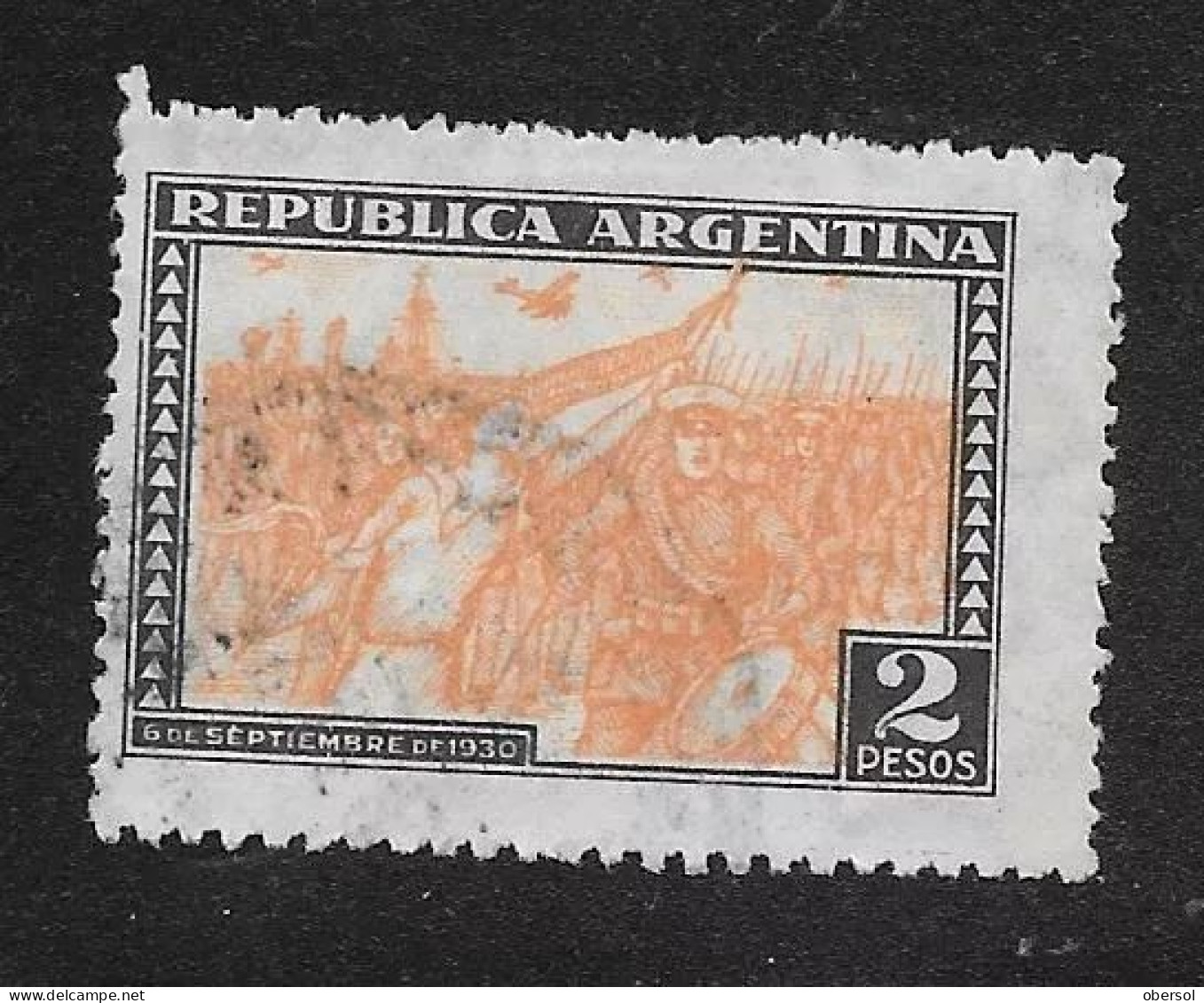 Argentina 1930 Revolution 2$ Used - Oblitérés