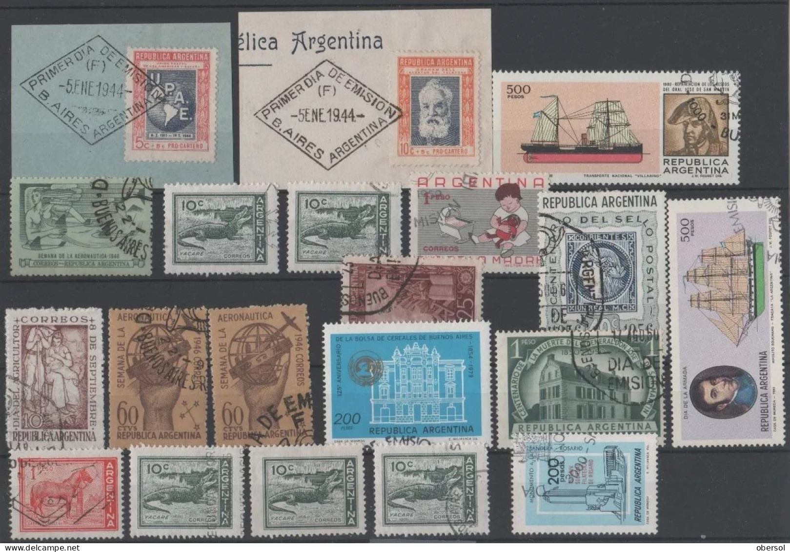 Argentina First Day Issue Stamped - Stamps Mini Lot - Collections, Lots & Séries