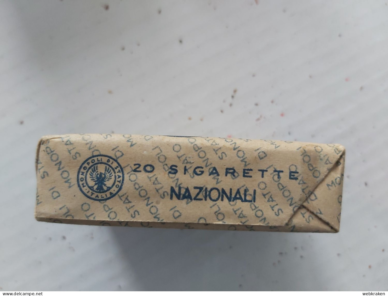 PACCHETTO SIGARETTE PIENO TABACCO FUMO TABACS WITH ORIGINAL CIGARETTES TOBACCO MARCA NAZIONALI INIZIO REPUBBLICA 1947 - Fuma Cigarrillos