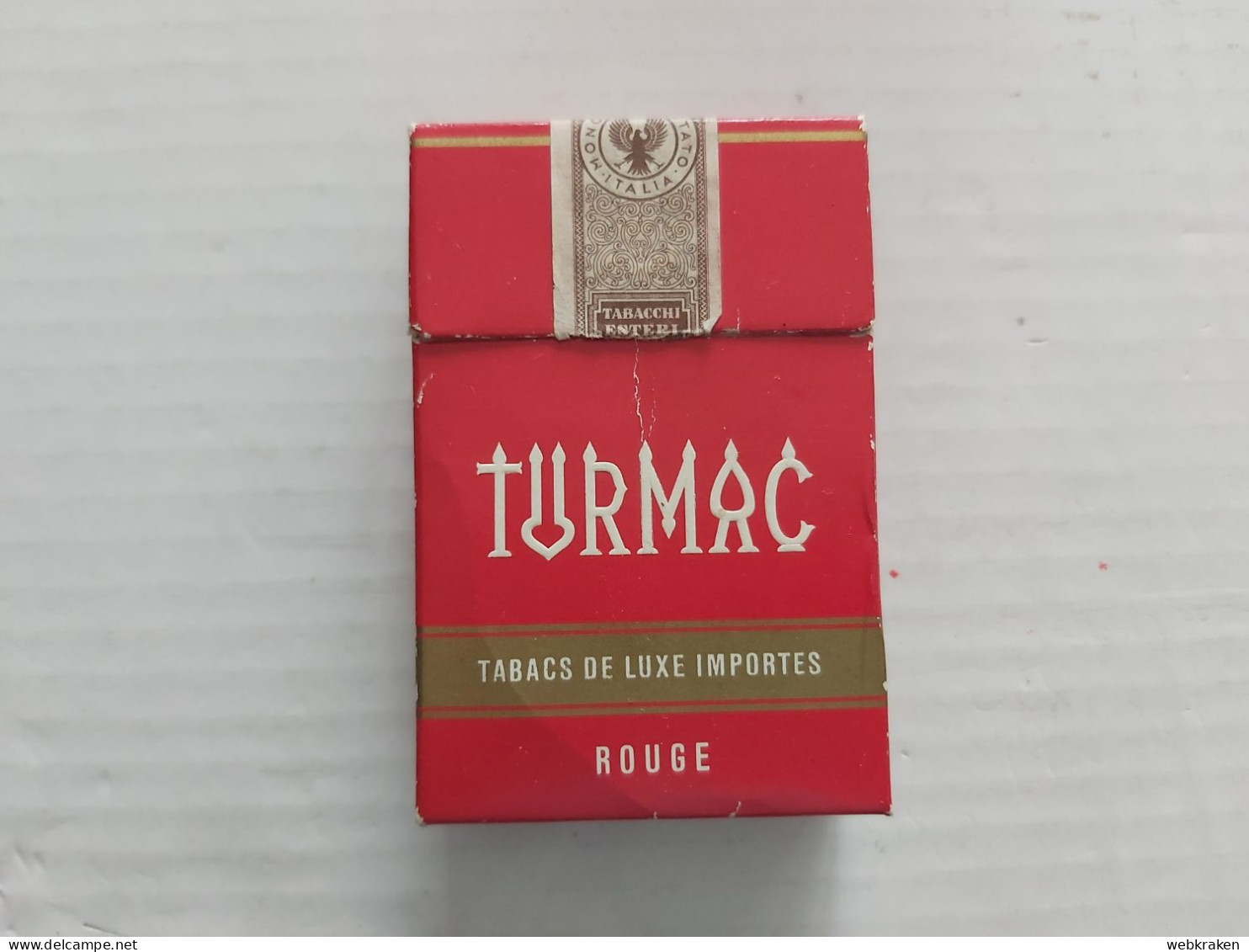 PACCHETTO SIGARETTE VUOTO TABACCO FUMO TABACS CIGARETTES TOBACCO MARCA TURMAC EMPTY - Sigarettenhouders