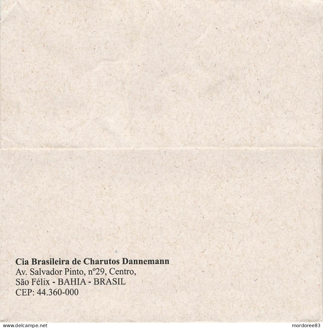CIA BRASILEIRA DE CHARUTOS DANNEMANN BRASIL ADOTE UMA ARVORE - ADOPT A TREE 2001 - Documenti