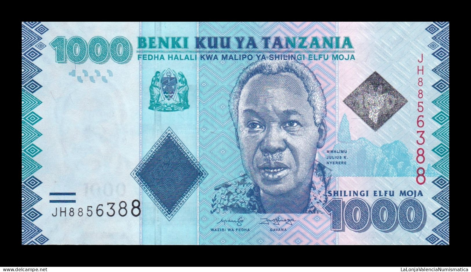 Tanzania 1000 Shillings 2020 (2023) Pick 41c New Sign Sc Unc - Tanzania