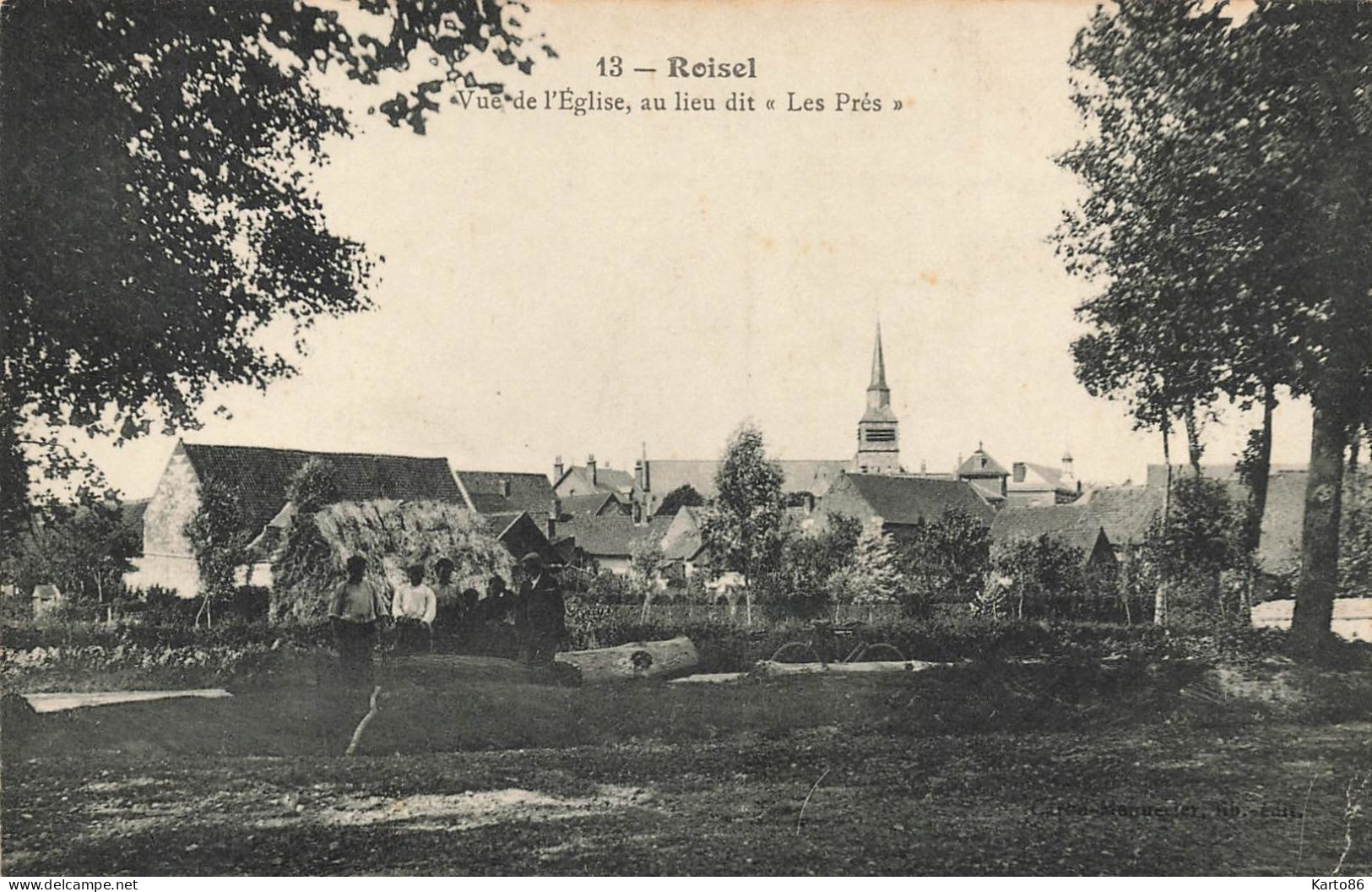 Roisel * Vue De L'église , Au Lieu Dit Les Prés * Quartier Hameau Village * Villageois - Roisel