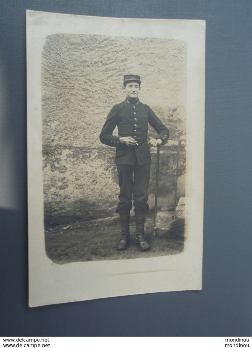 Cpa- Photo Militaire Du 160,°  Belle Carte. - Uniformes