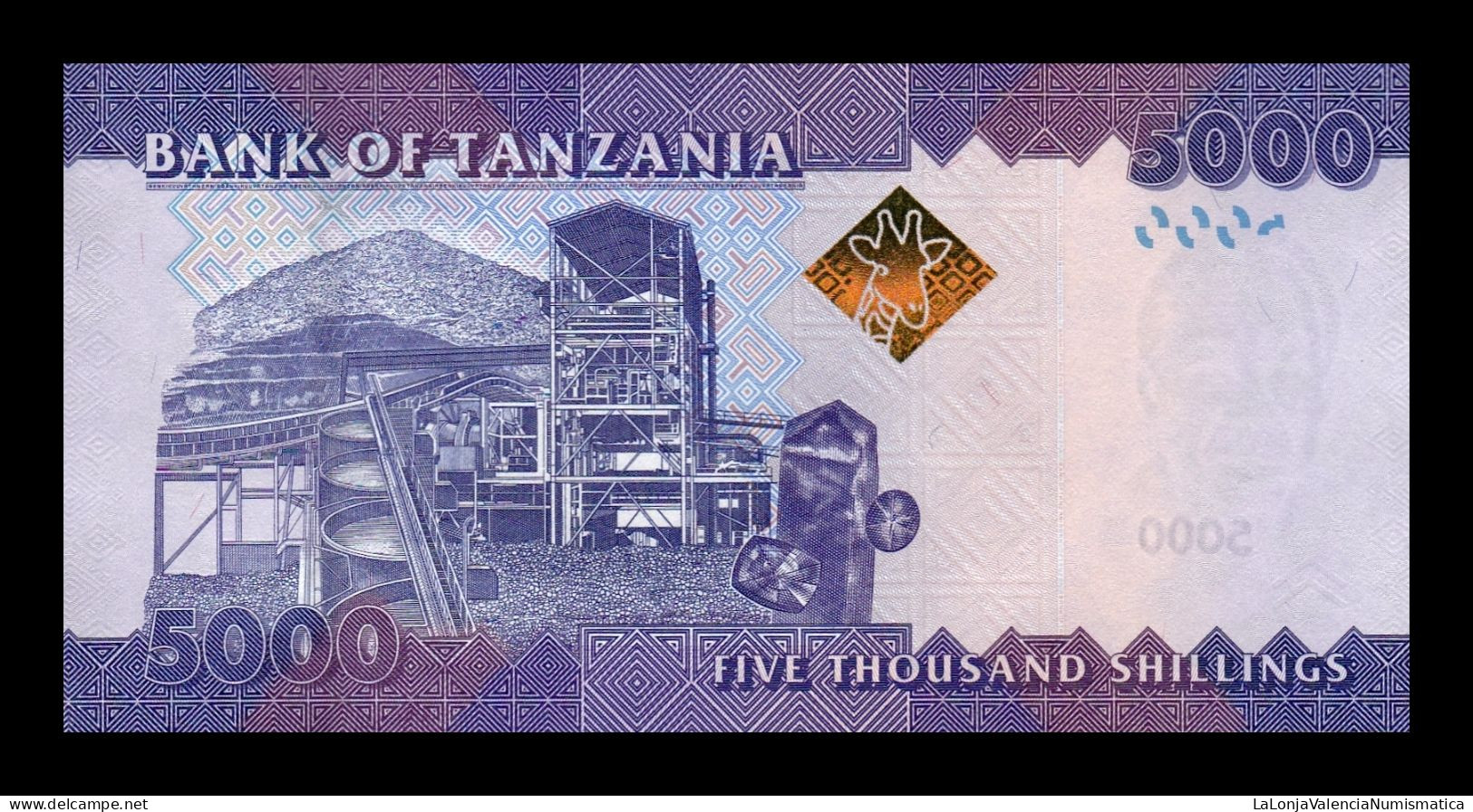 Tanzania 5000 Shillings 2020 (2023) Pick 43c New Sign Sc Unc - Tanzania