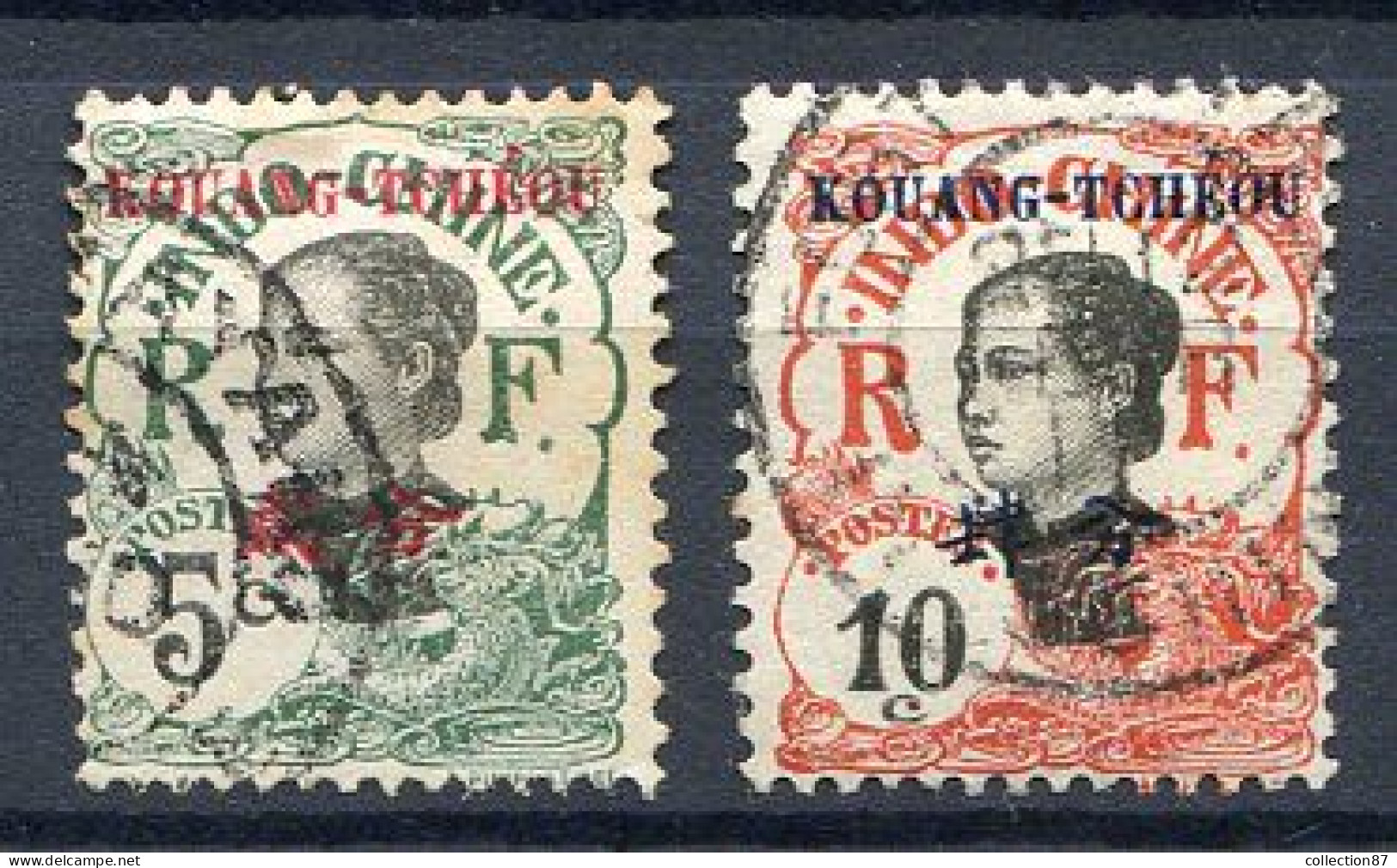 Réf 58-CL2 < KOUANG TCHEOU < Yvert N° 21 + 22 Ø - Used Ø Oblitéré - Used Stamps