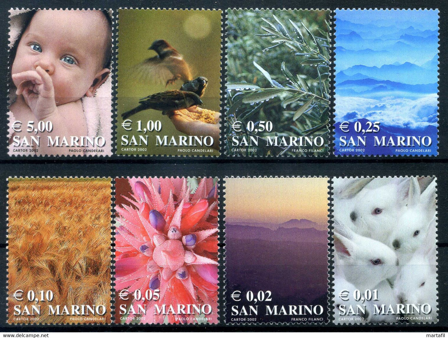 2002 SAN MARINO SET MNH ** - Nuevos