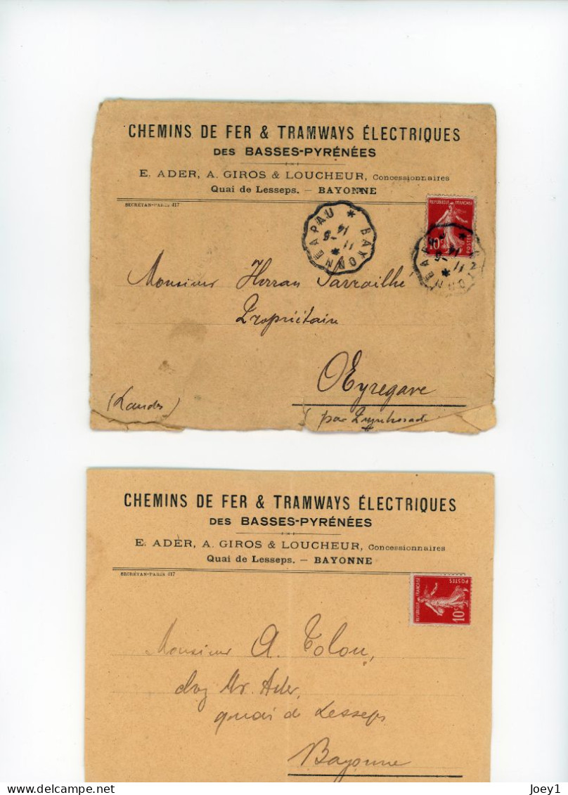 Ensemble Documents CIE Des Tramways à Vapeur De La Chalosse Et Du Béarn Promesse De Vente Année 1914 - Transports