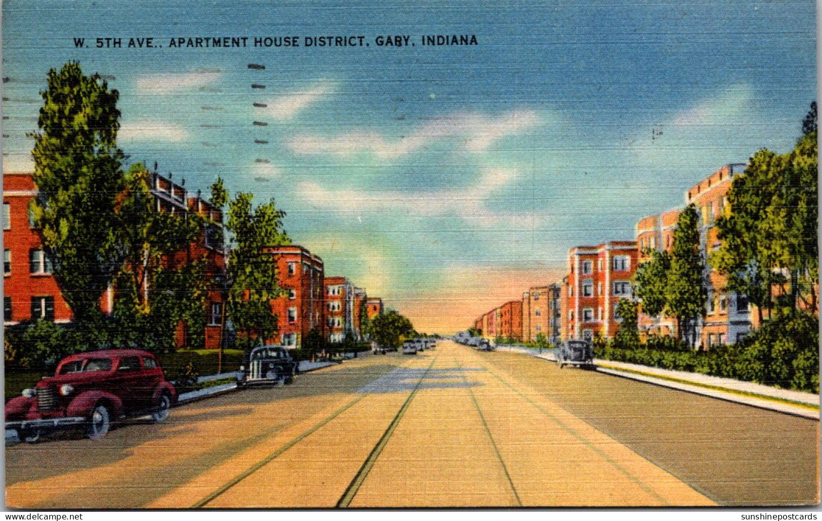 Indiana Gary West 5th Avenue Apartment House District 1946 - Gary