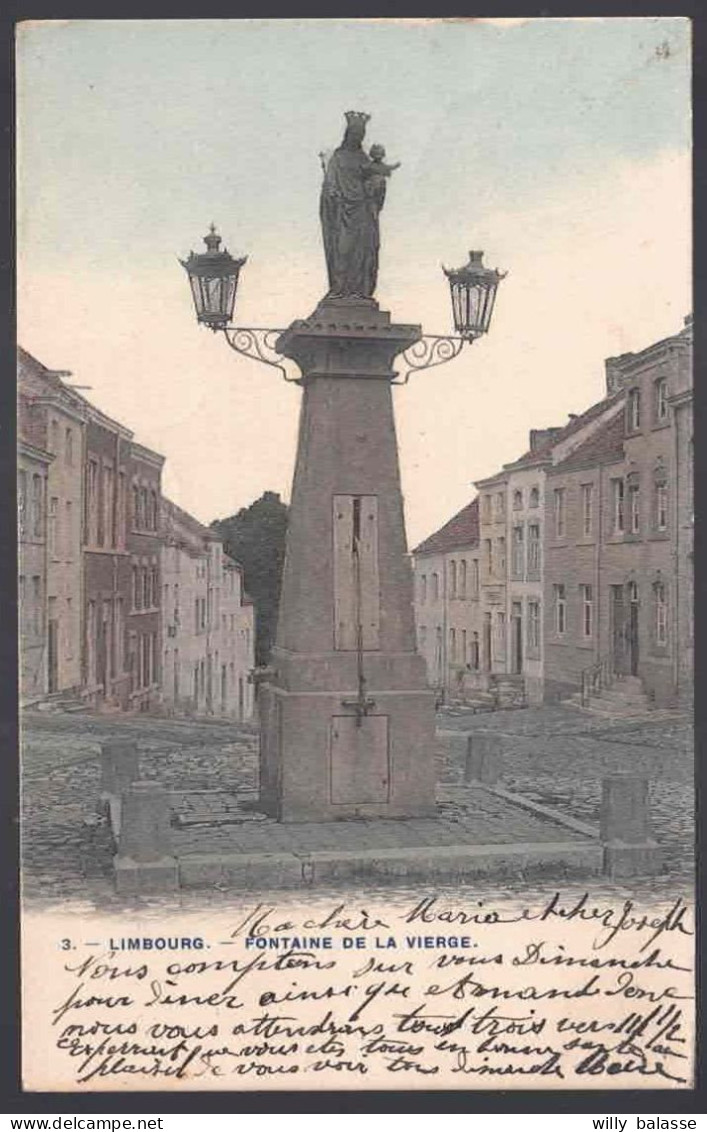 +++ CPA - LIMBOURG - Fontaine De La Vierge - Couleur 1908    // - Limbourg