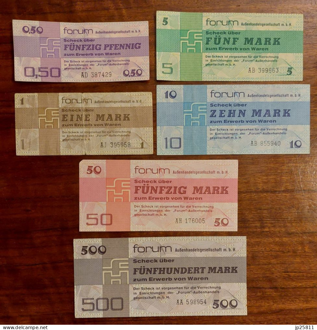 Duitsland GDR - DDR - Serie Forum Schecks 1979 Pick FX Series (6 Stuks) - Other & Unclassified