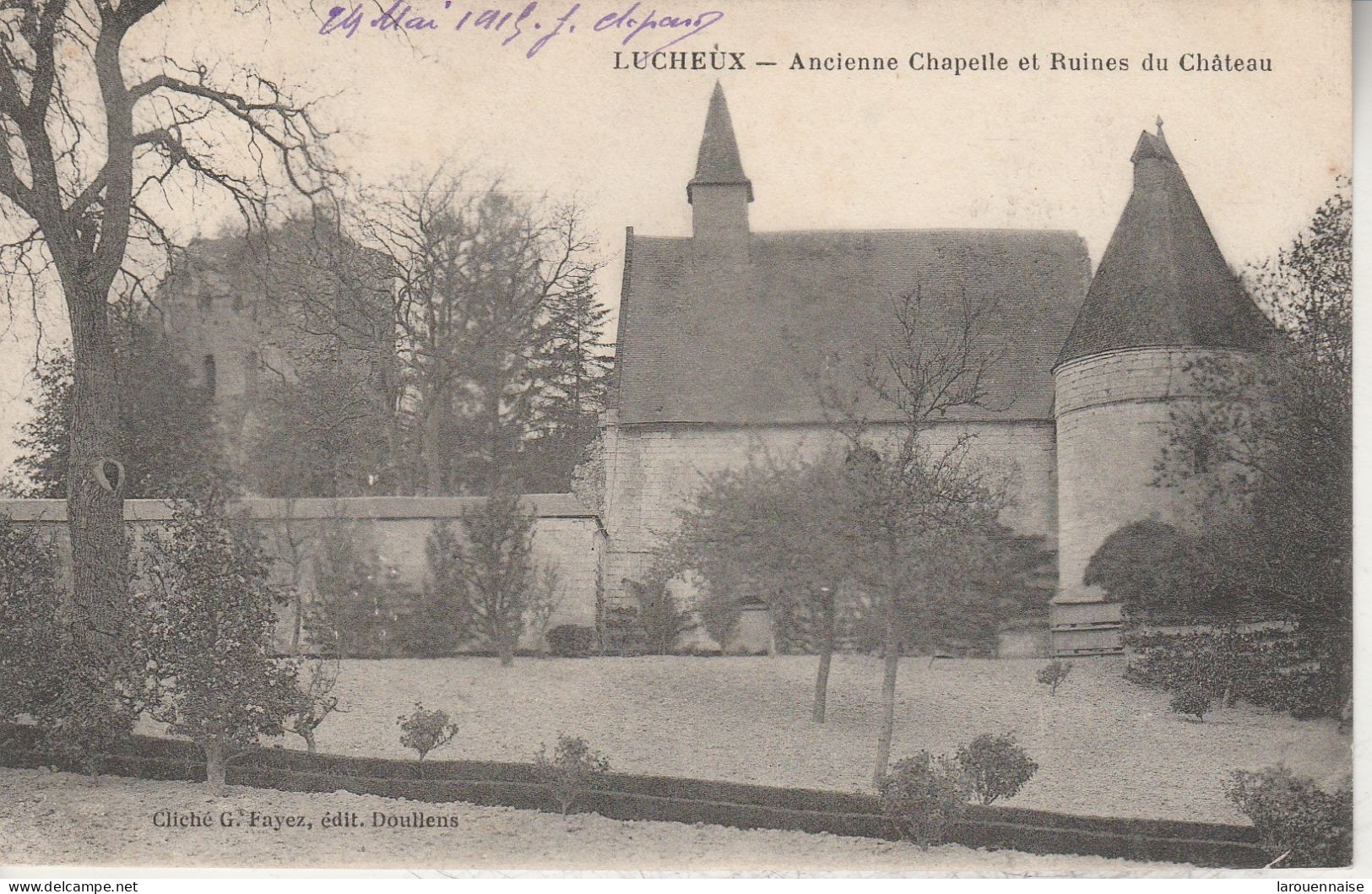 80 - LUCHEUX - Ancienne Chapelle Et Ruines Du Château - Lucheux