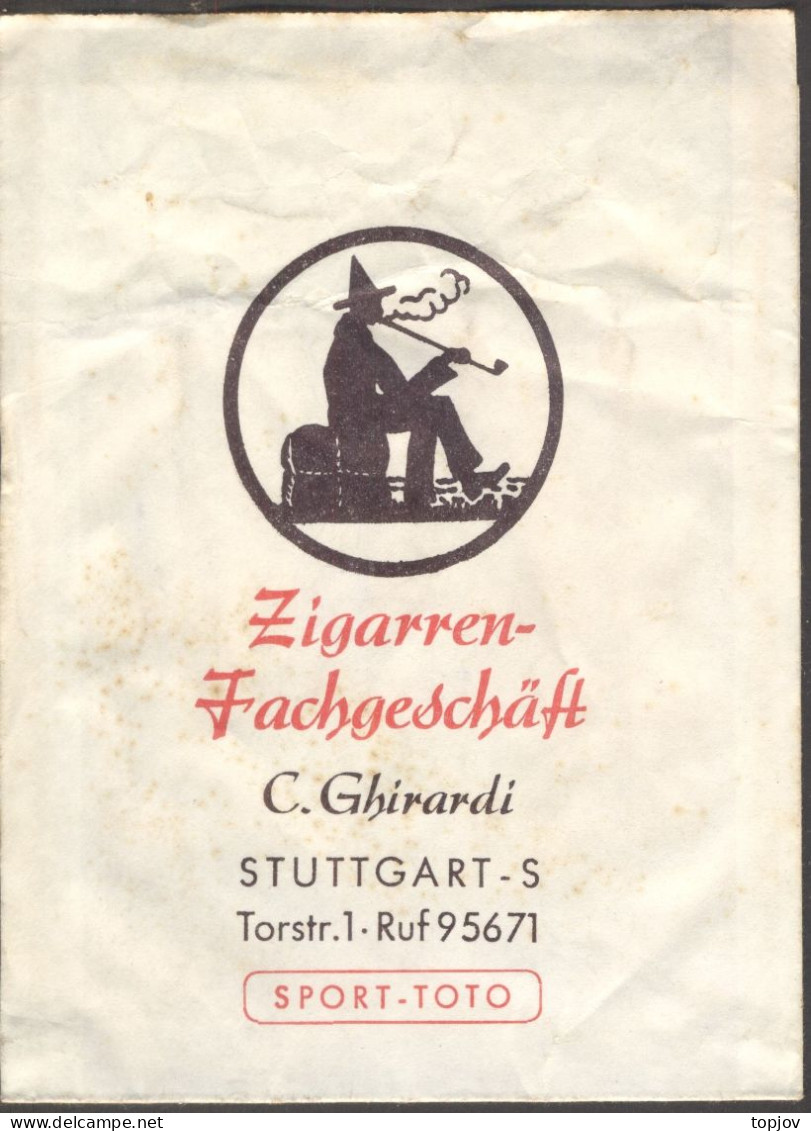 GERMANY - ZIGARREN-FACHGESCHÄFT  C. GHIRARDI - STUTTGARTER ZIGGAREN CLUB - Cc 1930 - Cajas Para Tabaco (vacios)