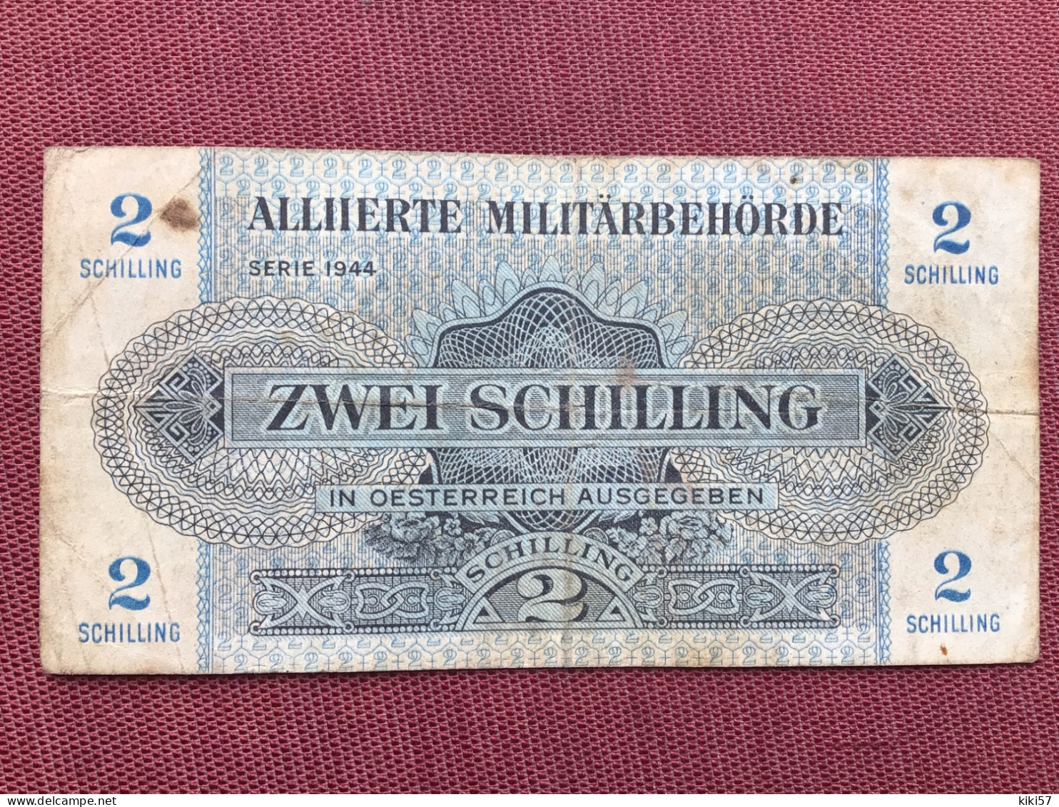 AUTRICHE Billet 1944 - Other & Unclassified