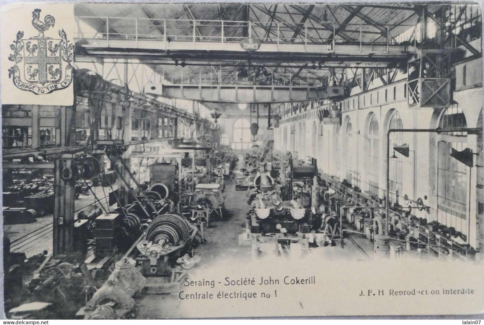 C. P. A. : Belgique : Liège : SERAING : Société John Cokerill, Centrale électrique N°1 - Seraing