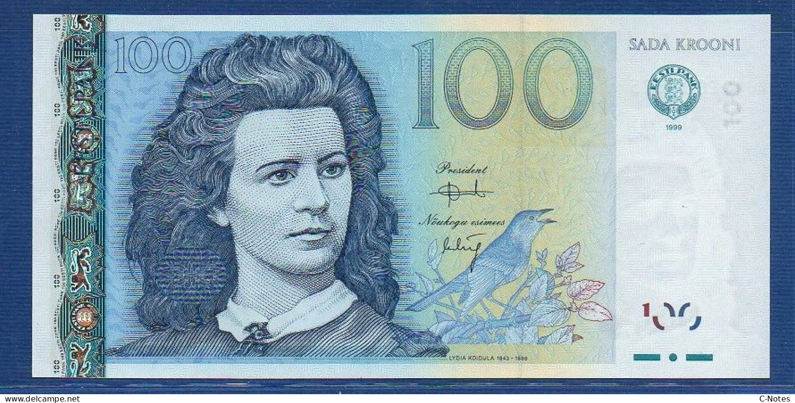 ESTONIA - P.82 – 100 Krooni 1999 UNC, S/n CE000825 LOW SERIAL - Estonie