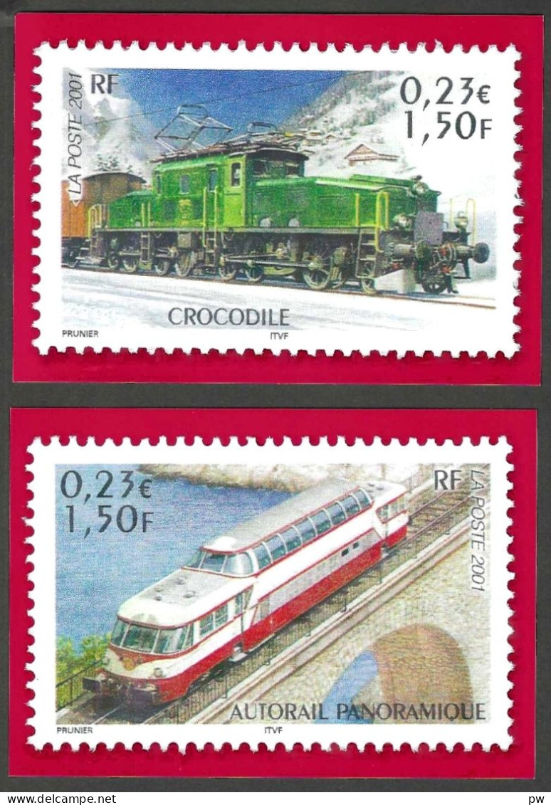 FRANCE 2001 YT N° 3407, 3413 ENTIERS 2021 3407-CP1 Et 3413-CP1 PHILAPOSTE LEGENDES DU RAIL 2 Cartes Postales - Briefe U. Dokumente