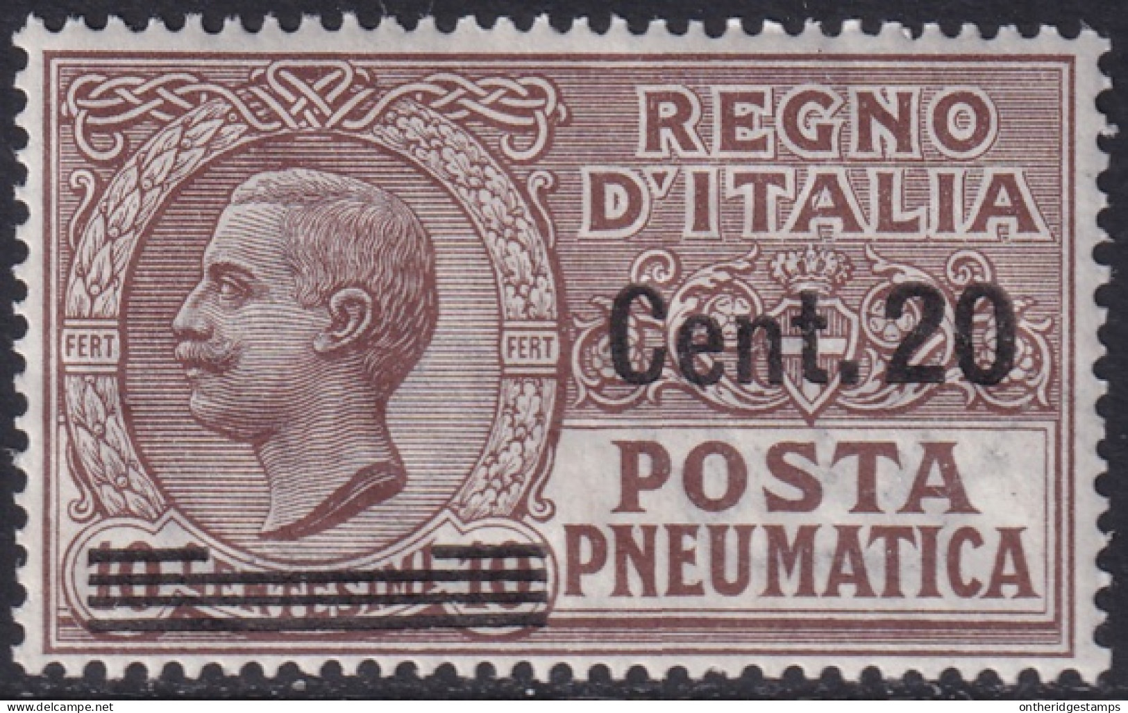 Italy 1925 Sc D11 Italia Sa 5 Pneumatic Post MLH* - Correo Neumático