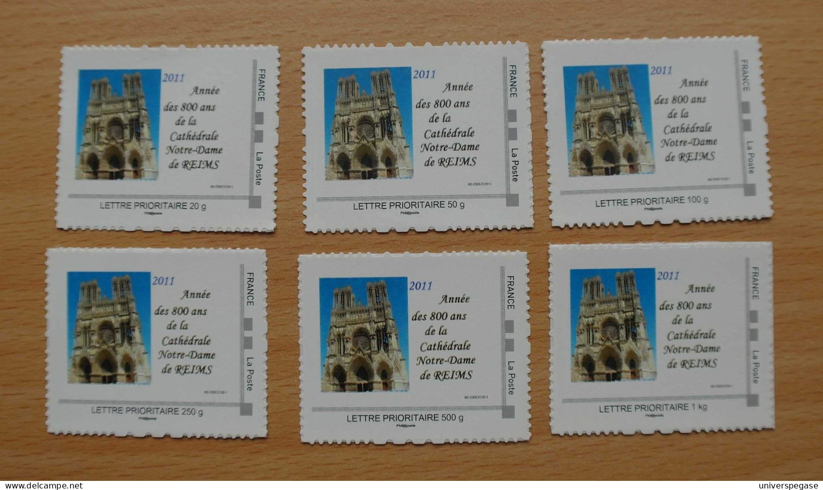 FRANCE 6 Timbres Montimbremoi - Cathédrale Notre Dame De Reims Neuf** - Ungebraucht