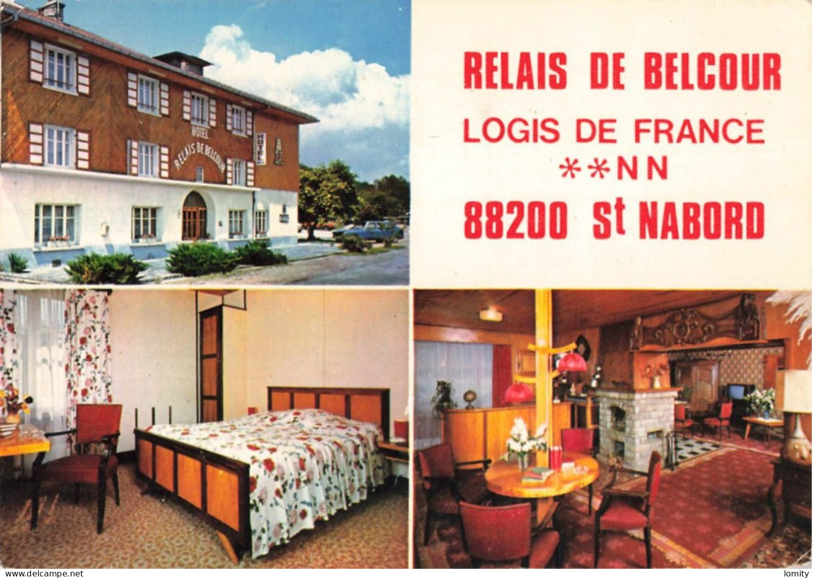 88 St Saint Nabord Relais De Belcour Logis De France CPM Propriétaires Mr Et Mme Henry - Saint Nabord