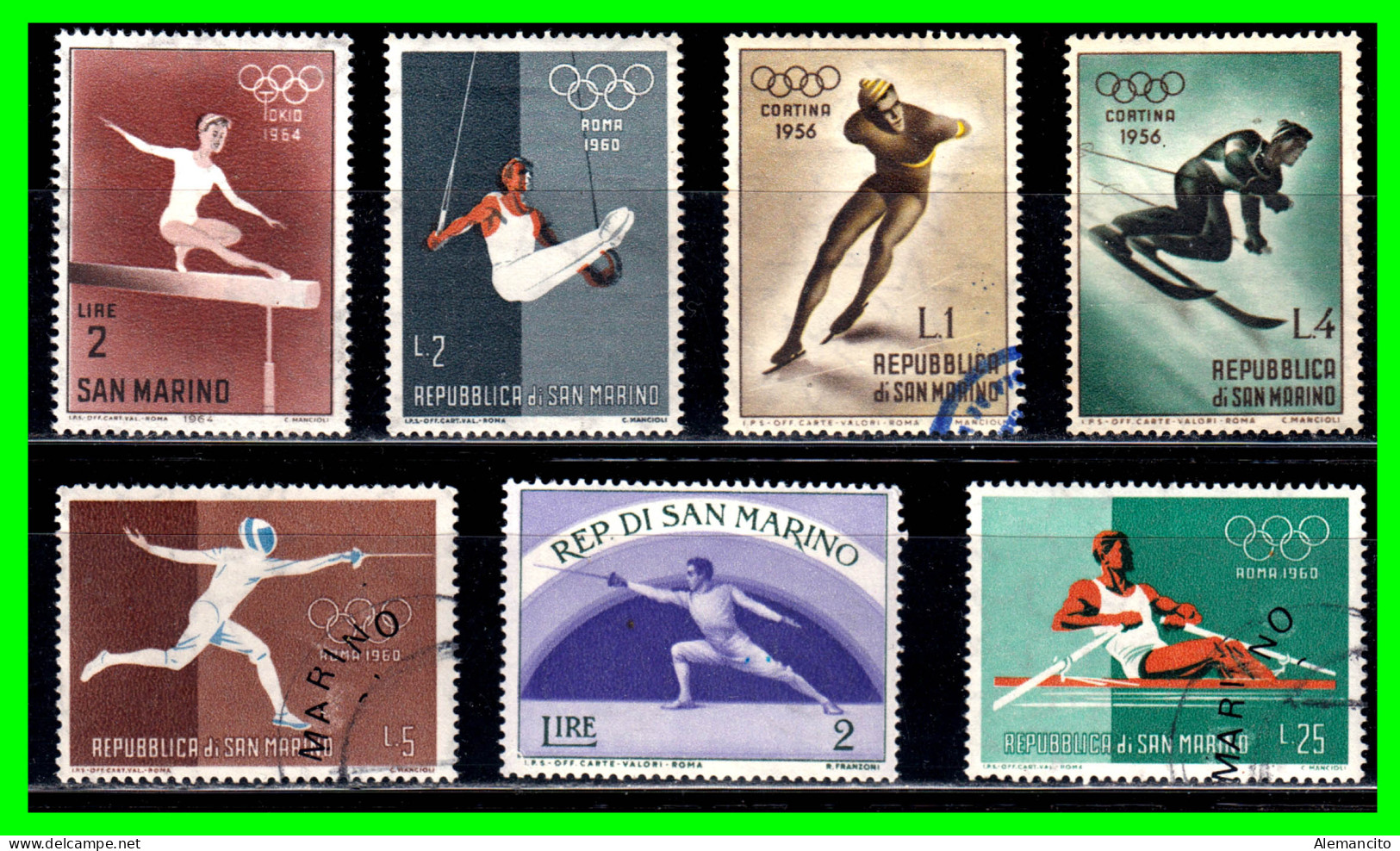 SAN MARINO ( EUROPA ) SELLOS JUEGOS OLIMPICOS. - Used Stamps